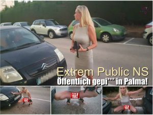 Dirty Tina Porno Video: Extrem Public NS I Öffentlich in Palma gespi**t!